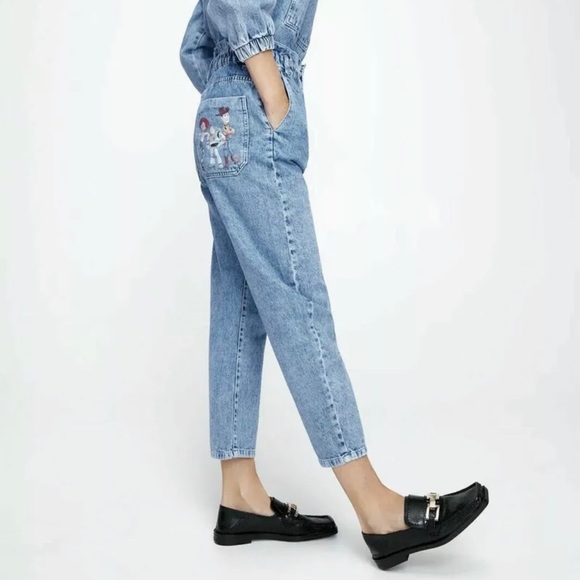 Zara Denim - ZARA Disney PIXAR Toy Story Denim Collection Paper Bag Jeans Size 4